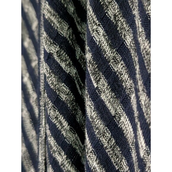 Lane Bryant Sleeveless Open Knit Duster Cardigan Womens 26/28 Navy Gray Stripes - Picture 4 of 8